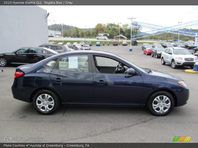 Regatta Blue / Gray 2010 Hyundai Elantra GLS
