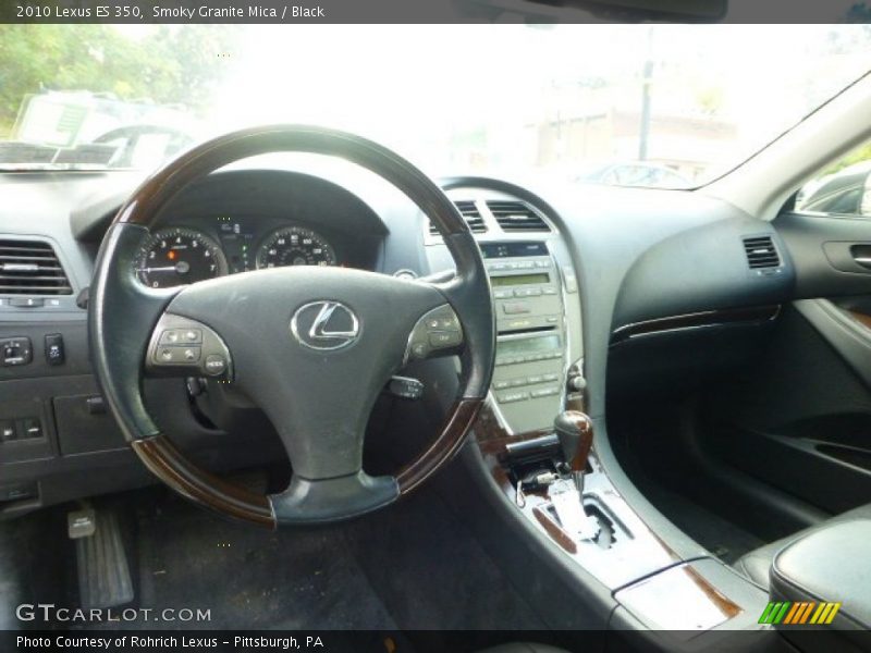 Smoky Granite Mica / Black 2010 Lexus ES 350