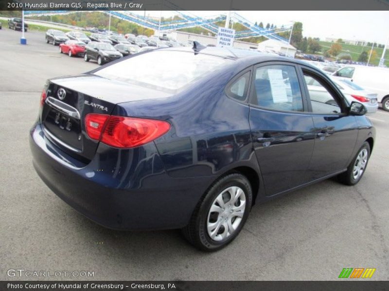 Regatta Blue / Gray 2010 Hyundai Elantra GLS