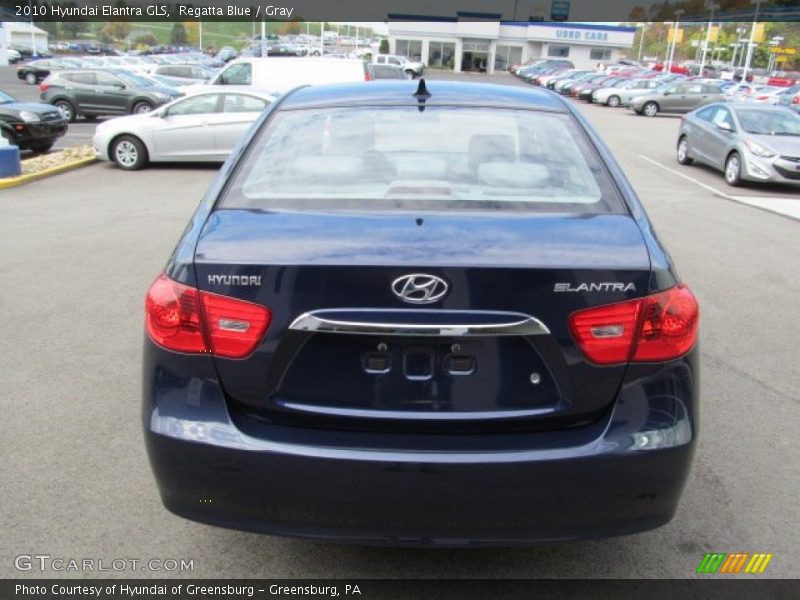 Regatta Blue / Gray 2010 Hyundai Elantra GLS