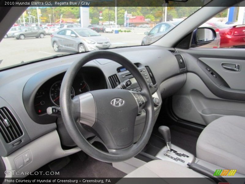 Regatta Blue / Gray 2010 Hyundai Elantra GLS