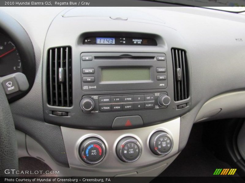 Regatta Blue / Gray 2010 Hyundai Elantra GLS