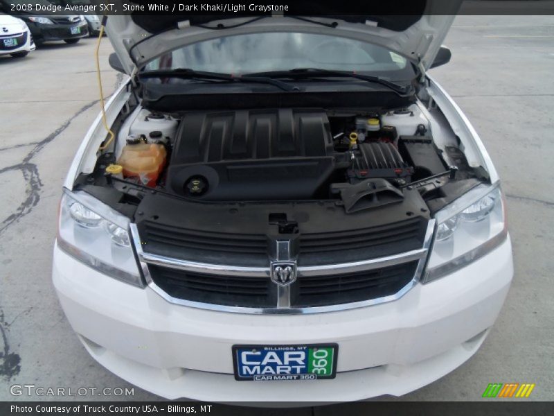 Stone White / Dark Khaki/Light Graystone 2008 Dodge Avenger SXT
