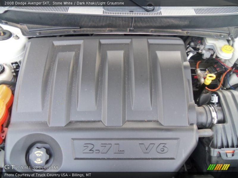 Stone White / Dark Khaki/Light Graystone 2008 Dodge Avenger SXT