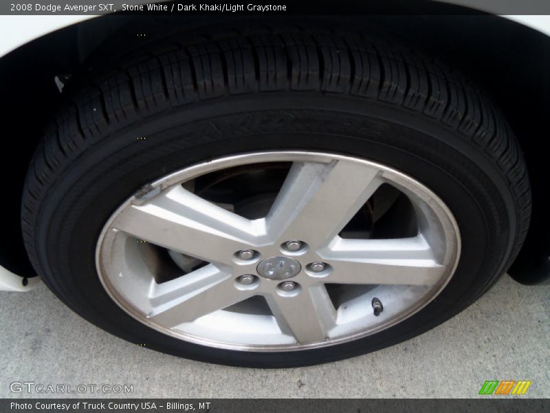 Stone White / Dark Khaki/Light Graystone 2008 Dodge Avenger SXT