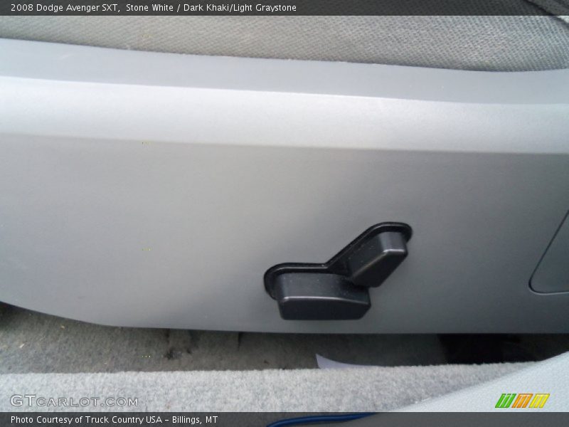 Stone White / Dark Khaki/Light Graystone 2008 Dodge Avenger SXT