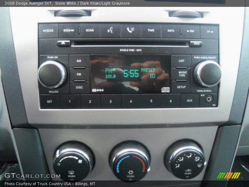 Stone White / Dark Khaki/Light Graystone 2008 Dodge Avenger SXT