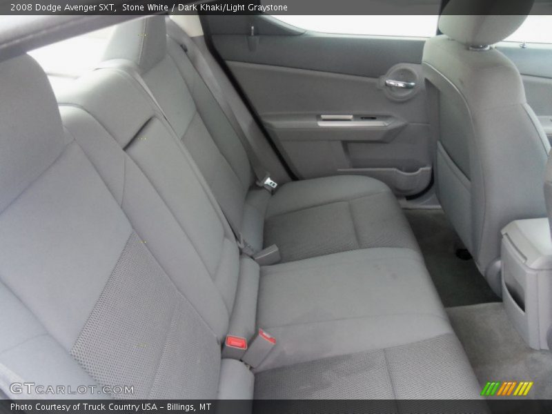 Stone White / Dark Khaki/Light Graystone 2008 Dodge Avenger SXT