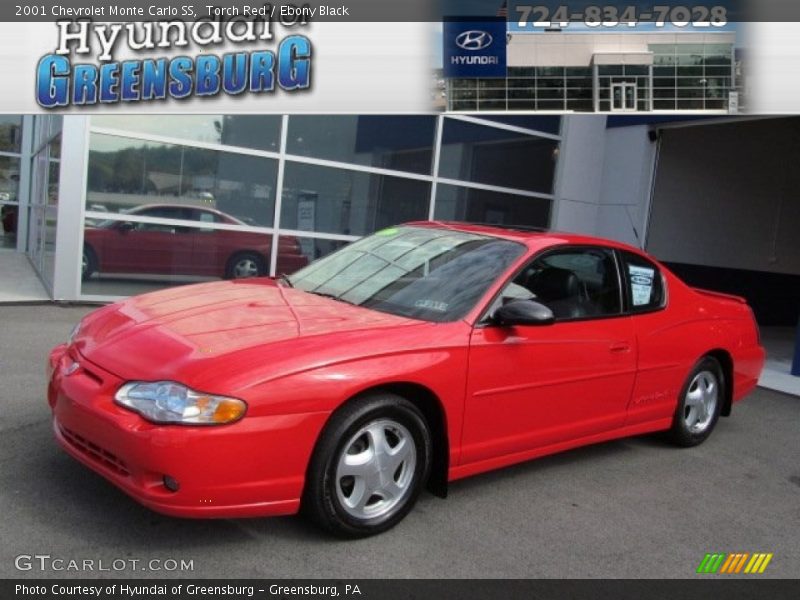 Torch Red / Ebony Black 2001 Chevrolet Monte Carlo SS