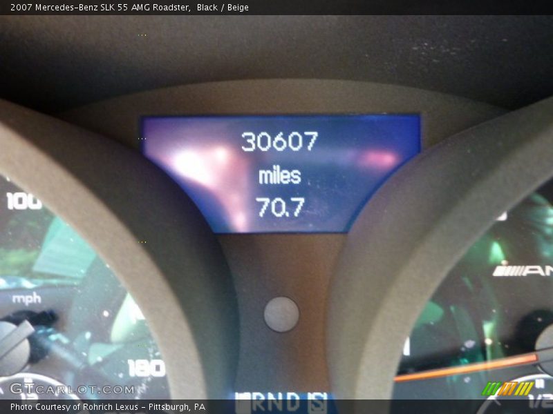 Black / Beige 2007 Mercedes-Benz SLK 55 AMG Roadster