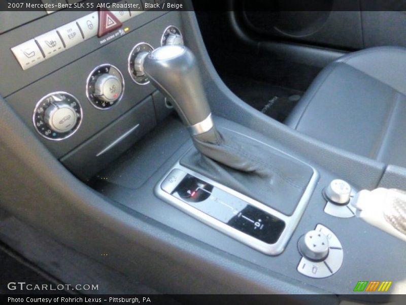 Black / Beige 2007 Mercedes-Benz SLK 55 AMG Roadster