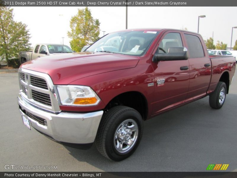 Deep Cherry Crystal Pearl / Dark Slate/Medium Graystone 2011 Dodge Ram 2500 HD ST Crew Cab 4x4