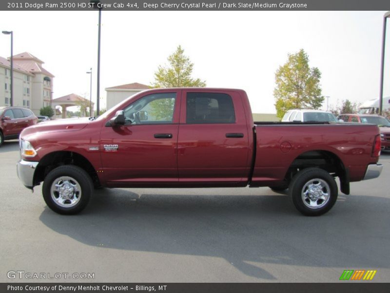  2011 Ram 2500 HD ST Crew Cab 4x4 Deep Cherry Crystal Pearl
