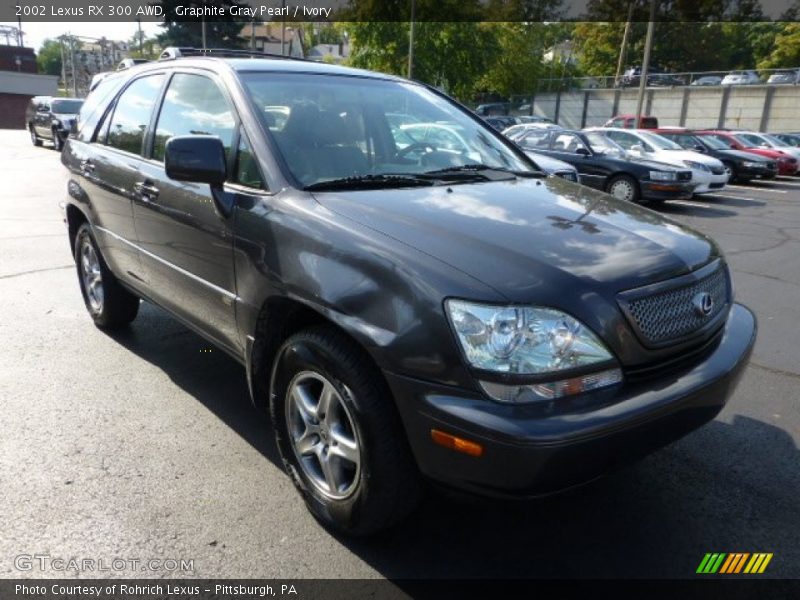 Graphite Gray Pearl / Ivory 2002 Lexus RX 300 AWD