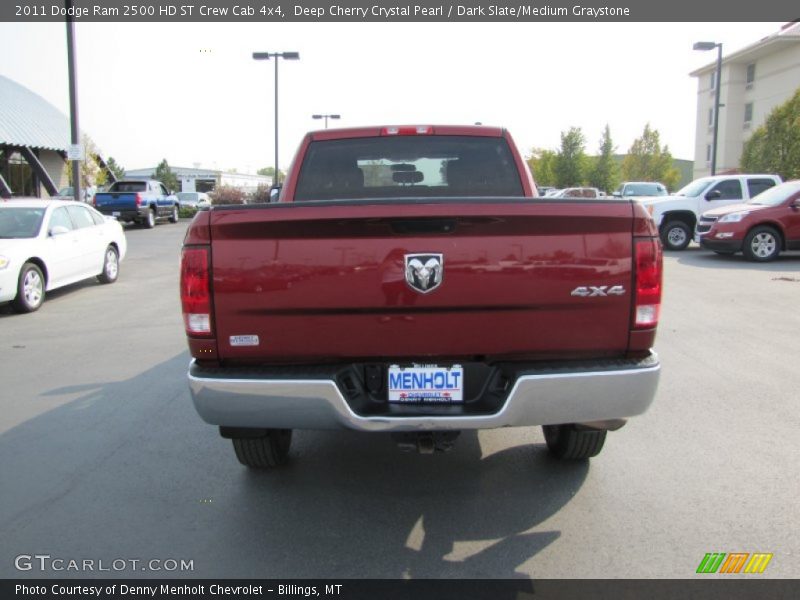 Deep Cherry Crystal Pearl / Dark Slate/Medium Graystone 2011 Dodge Ram 2500 HD ST Crew Cab 4x4