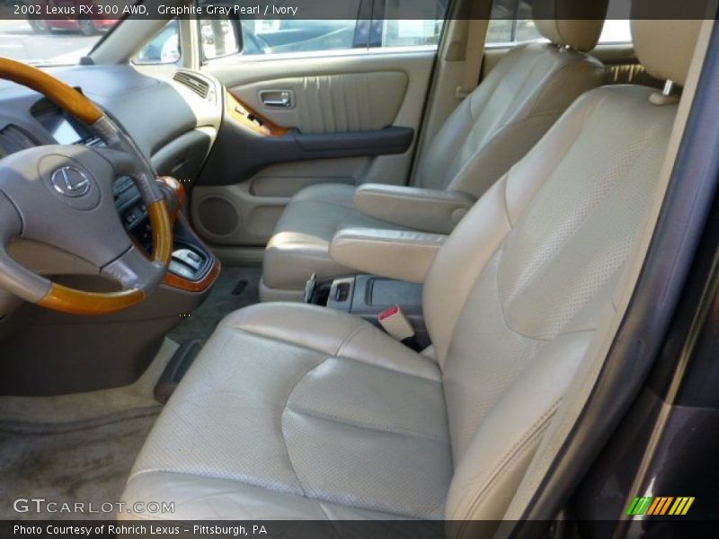 Graphite Gray Pearl / Ivory 2002 Lexus RX 300 AWD