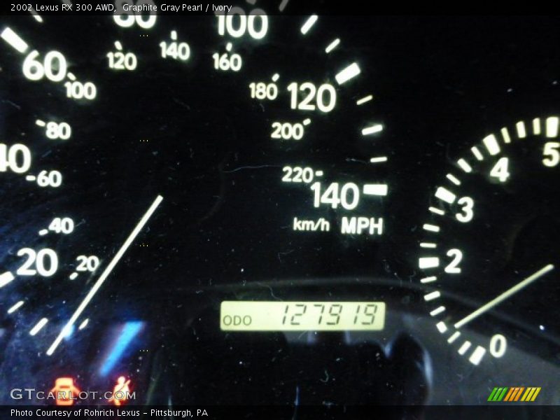 Graphite Gray Pearl / Ivory 2002 Lexus RX 300 AWD