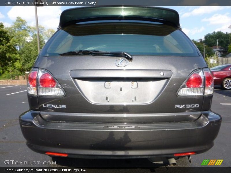 Graphite Gray Pearl / Ivory 2002 Lexus RX 300 AWD