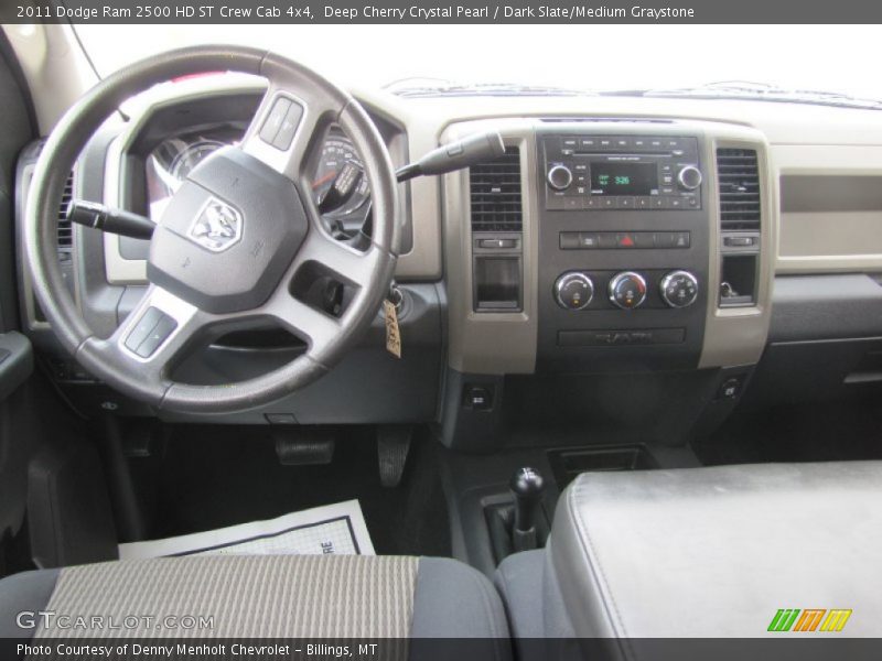 Deep Cherry Crystal Pearl / Dark Slate/Medium Graystone 2011 Dodge Ram 2500 HD ST Crew Cab 4x4