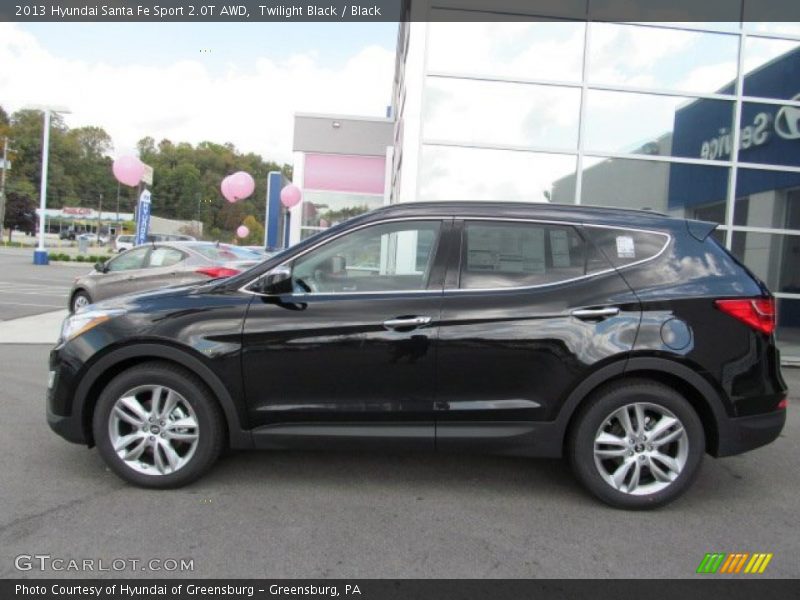 Twilight Black / Black 2013 Hyundai Santa Fe Sport 2.0T AWD