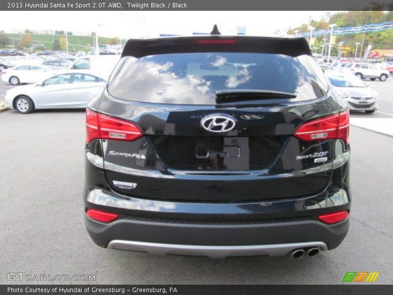 Twilight Black / Black 2013 Hyundai Santa Fe Sport 2.0T AWD