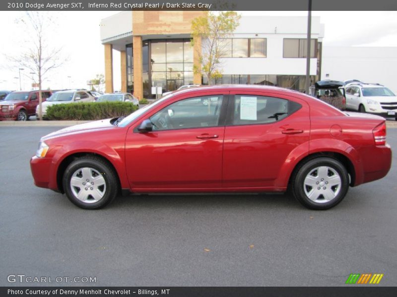 Inferno Red Crystal Pearl / Dark Slate Gray 2010 Dodge Avenger SXT