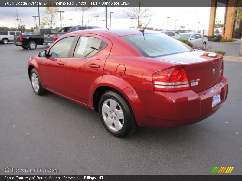 Inferno Red Crystal Pearl / Dark Slate Gray 2010 Dodge Avenger SXT