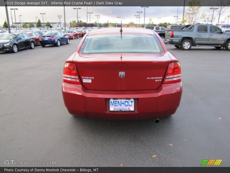 Inferno Red Crystal Pearl / Dark Slate Gray 2010 Dodge Avenger SXT