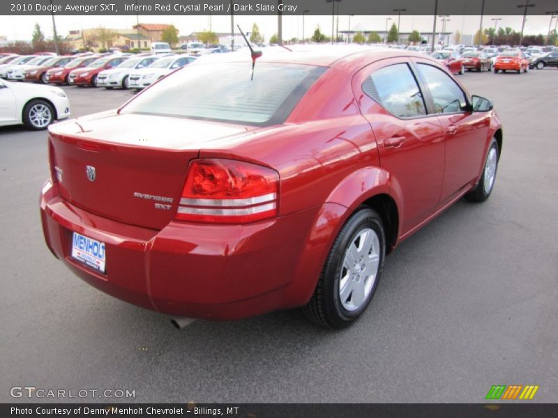 Inferno Red Crystal Pearl / Dark Slate Gray 2010 Dodge Avenger SXT