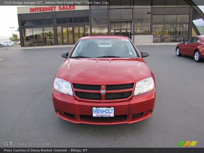 Inferno Red Crystal Pearl / Dark Slate Gray 2010 Dodge Avenger SXT