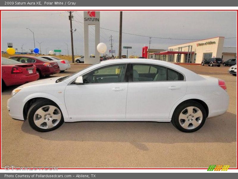 Polar White / Gray 2009 Saturn Aura XE