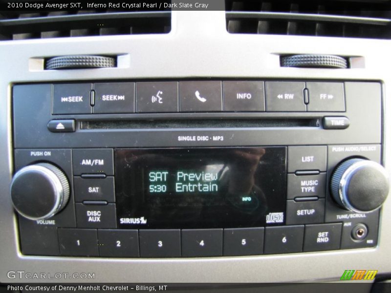 Inferno Red Crystal Pearl / Dark Slate Gray 2010 Dodge Avenger SXT