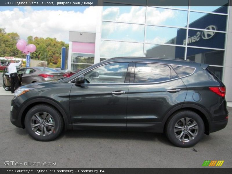 Juniper Green / Beige 2013 Hyundai Santa Fe Sport