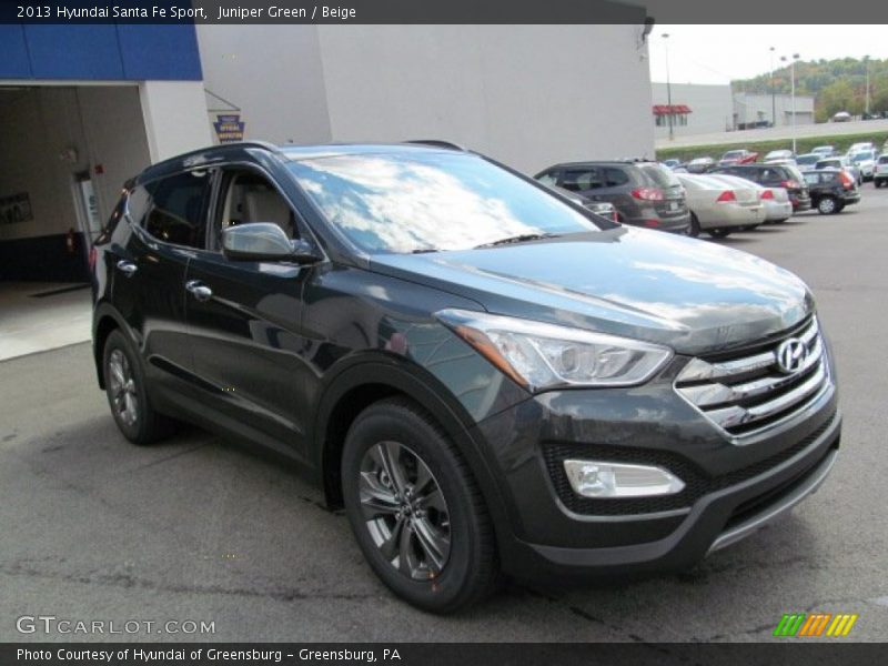 Juniper Green / Beige 2013 Hyundai Santa Fe Sport