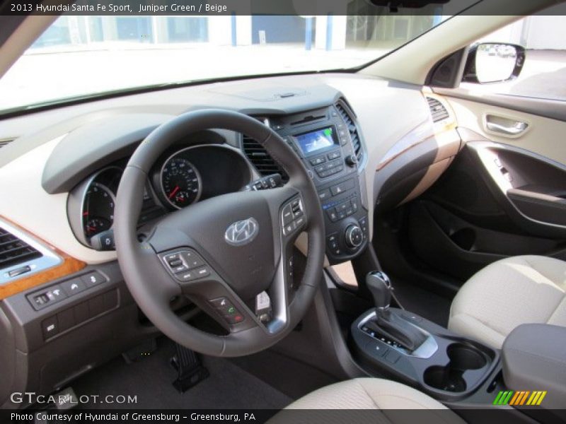 Juniper Green / Beige 2013 Hyundai Santa Fe Sport