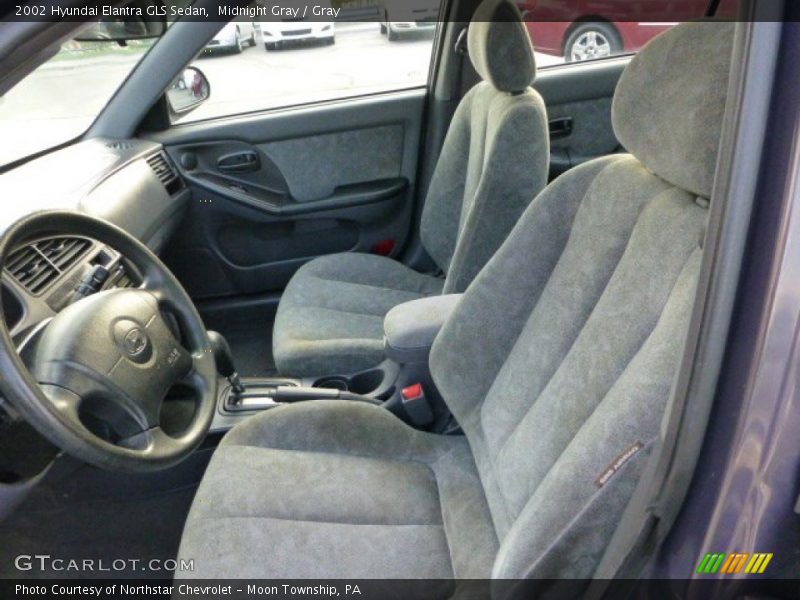 Midnight Gray / Gray 2002 Hyundai Elantra GLS Sedan