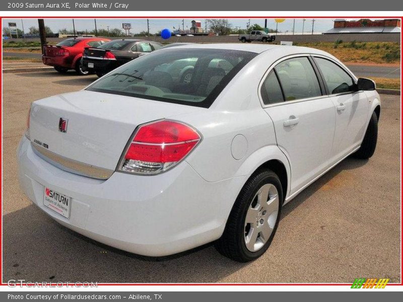 Polar White / Gray 2009 Saturn Aura XE