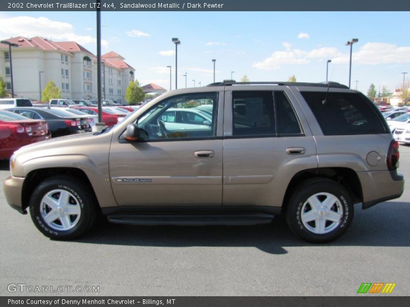 Sandalwood Metallic / Dark Pewter 2002 Chevrolet TrailBlazer LTZ 4x4