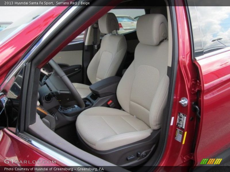 Serrano Red / Beige 2013 Hyundai Santa Fe Sport