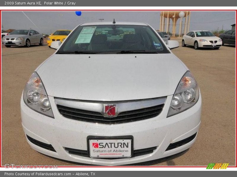 Polar White / Gray 2009 Saturn Aura XE