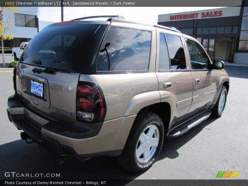 Sandalwood Metallic / Dark Pewter 2002 Chevrolet TrailBlazer LTZ 4x4