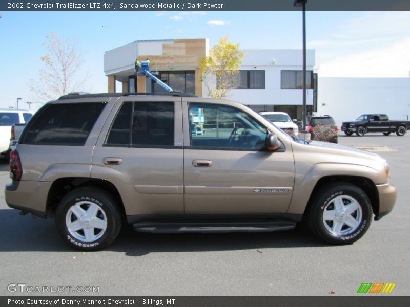 Sandalwood Metallic / Dark Pewter 2002 Chevrolet TrailBlazer LTZ 4x4