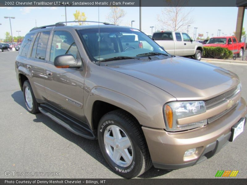 Sandalwood Metallic / Dark Pewter 2002 Chevrolet TrailBlazer LTZ 4x4