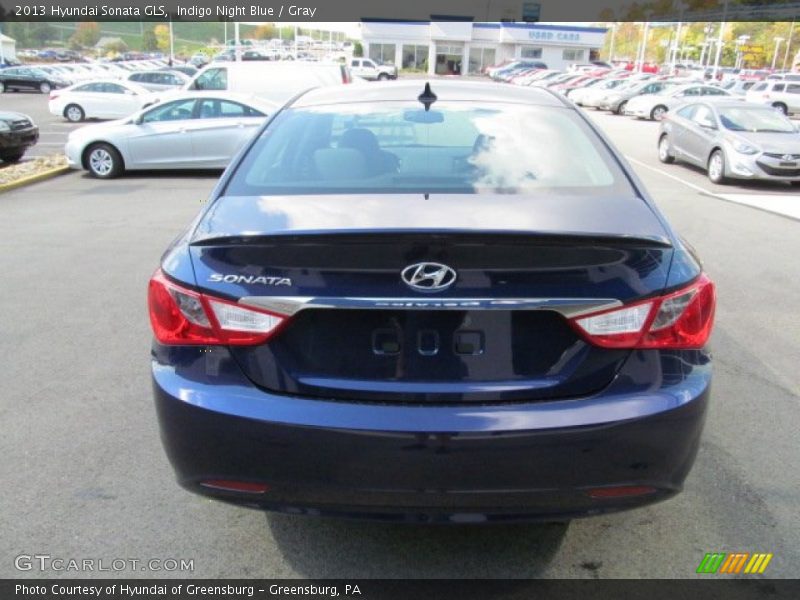 Indigo Night Blue / Gray 2013 Hyundai Sonata GLS