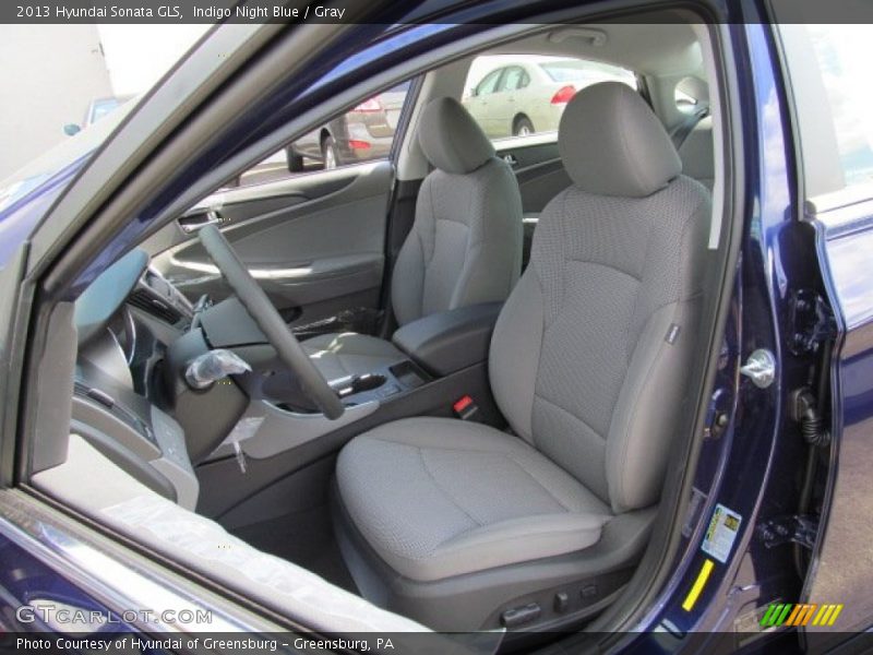 Indigo Night Blue / Gray 2013 Hyundai Sonata GLS
