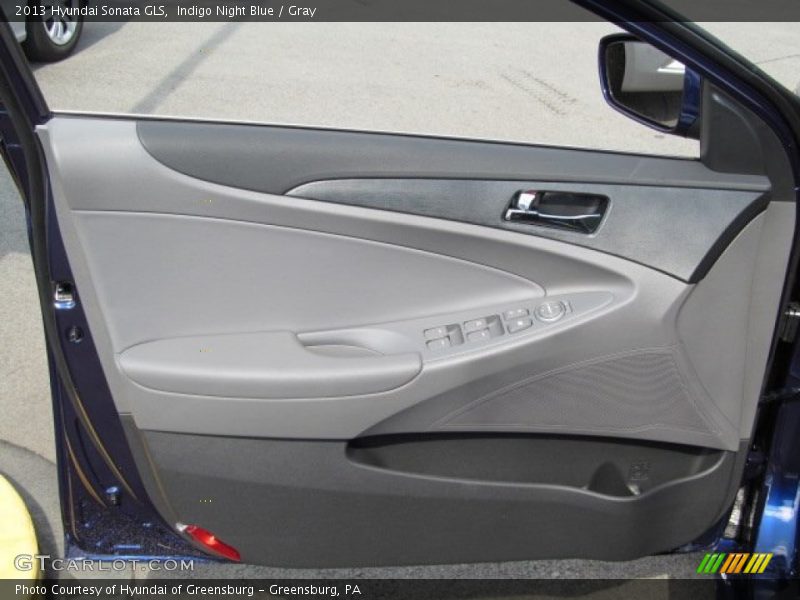 Indigo Night Blue / Gray 2013 Hyundai Sonata GLS
