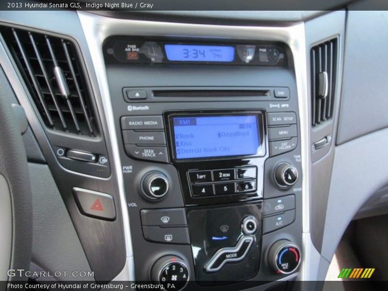 Indigo Night Blue / Gray 2013 Hyundai Sonata GLS