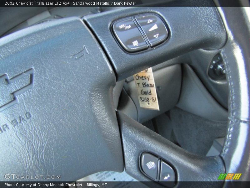 Sandalwood Metallic / Dark Pewter 2002 Chevrolet TrailBlazer LTZ 4x4