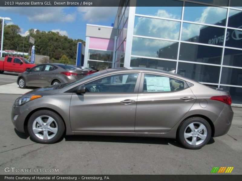 Desert Bronze / Beige 2013 Hyundai Elantra GLS