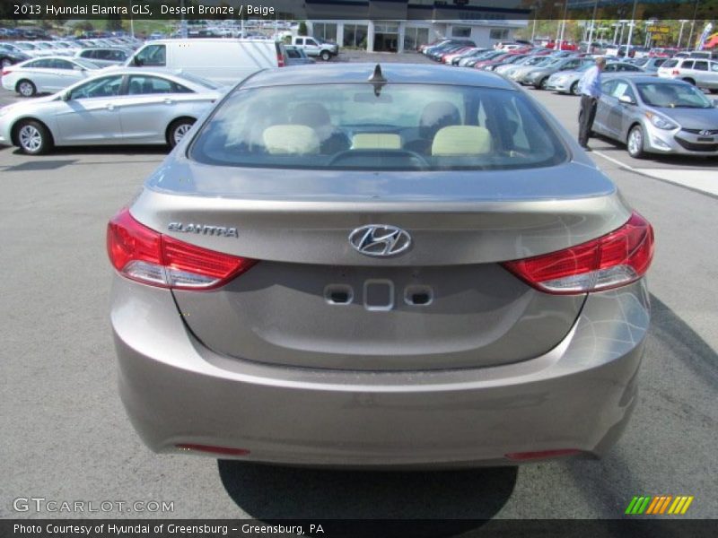Desert Bronze / Beige 2013 Hyundai Elantra GLS